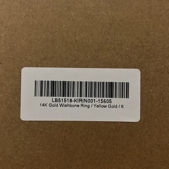 QUINCE NEW in BOX 14k Gold Wishbone Ring - Picture 8 of 8